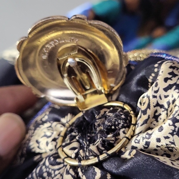 💥host pick❤️VINTAGE 80S VIBE  Satin Abstract floral customade Maxi dress - Picture 5 of 16